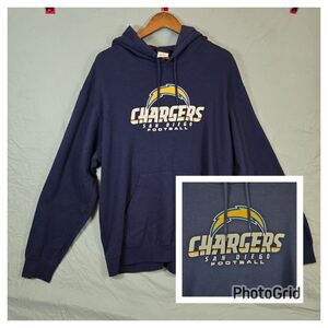 San Diego Chargers Hoodie Mens XL Navy Blue NFL Team Apparel Football Pullover